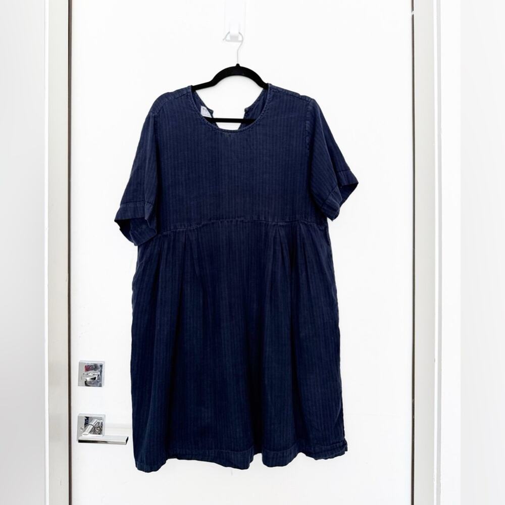 Esby Agnes Blue Striped Linen Dress - Picture 3 of 7